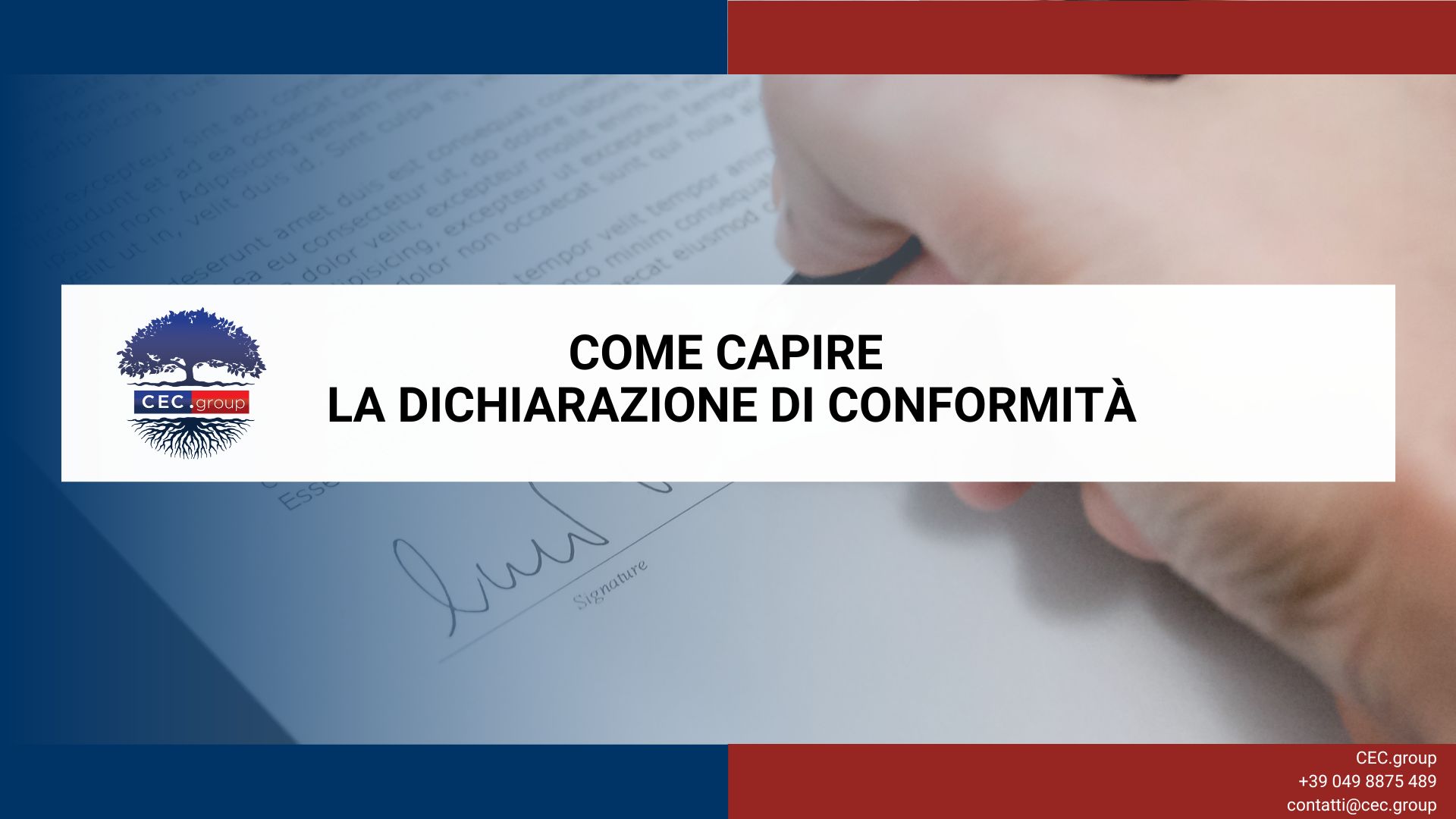 Come capire la dichiarazione di conformità