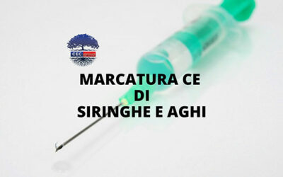 Marcatura CE siringhe e aghi