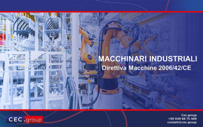 Marcatura CE macchinari industriali