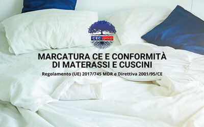 Marcatura CE materassi e cuscini
