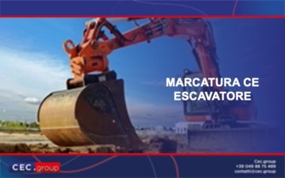 Marcatura CE escavatore