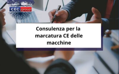 Consulenza per la marcatura CE delle macchine