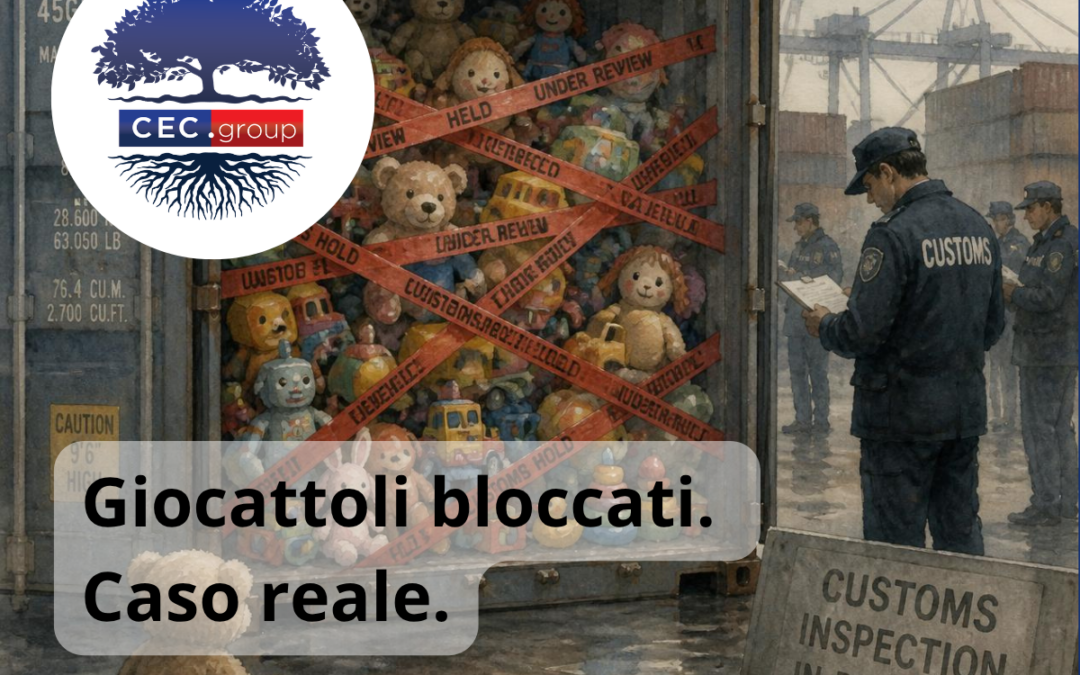 100.000 euro di giocattoli bloccati con richiesta di conformazione. Come ne siamo usciti?