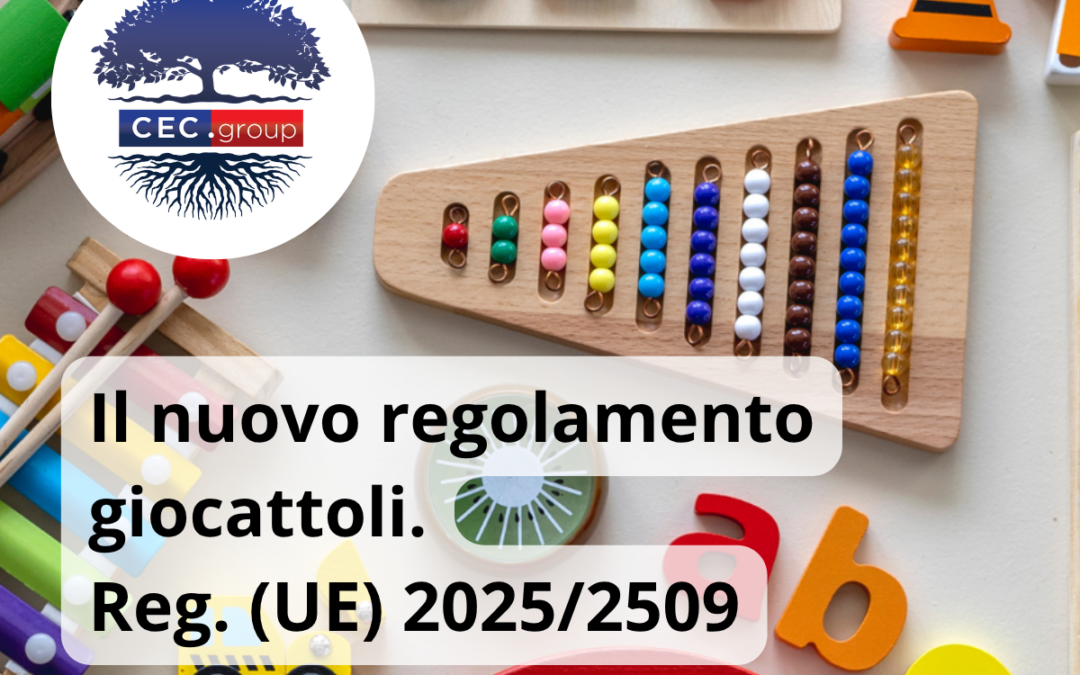 Il nuovo regolamento giocattoli – Il regolamento 2025/2509 in sintesi